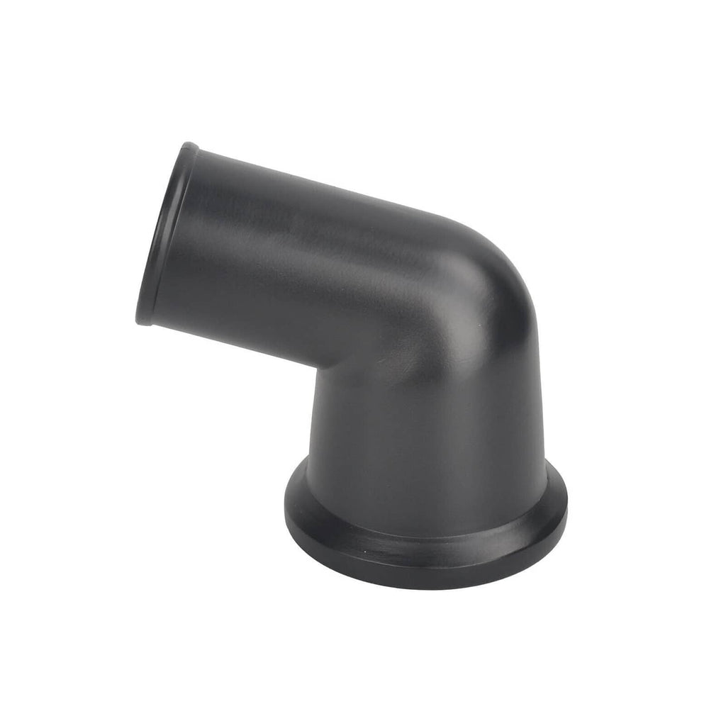 Black 15-degree swivel water neck housing, curved elbow outlet