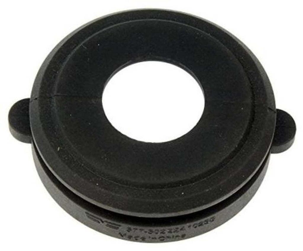 Black fuel filler neck seal with center hole and two side tabs