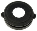 Black fuel filler neck seal with center hole and two side tabs