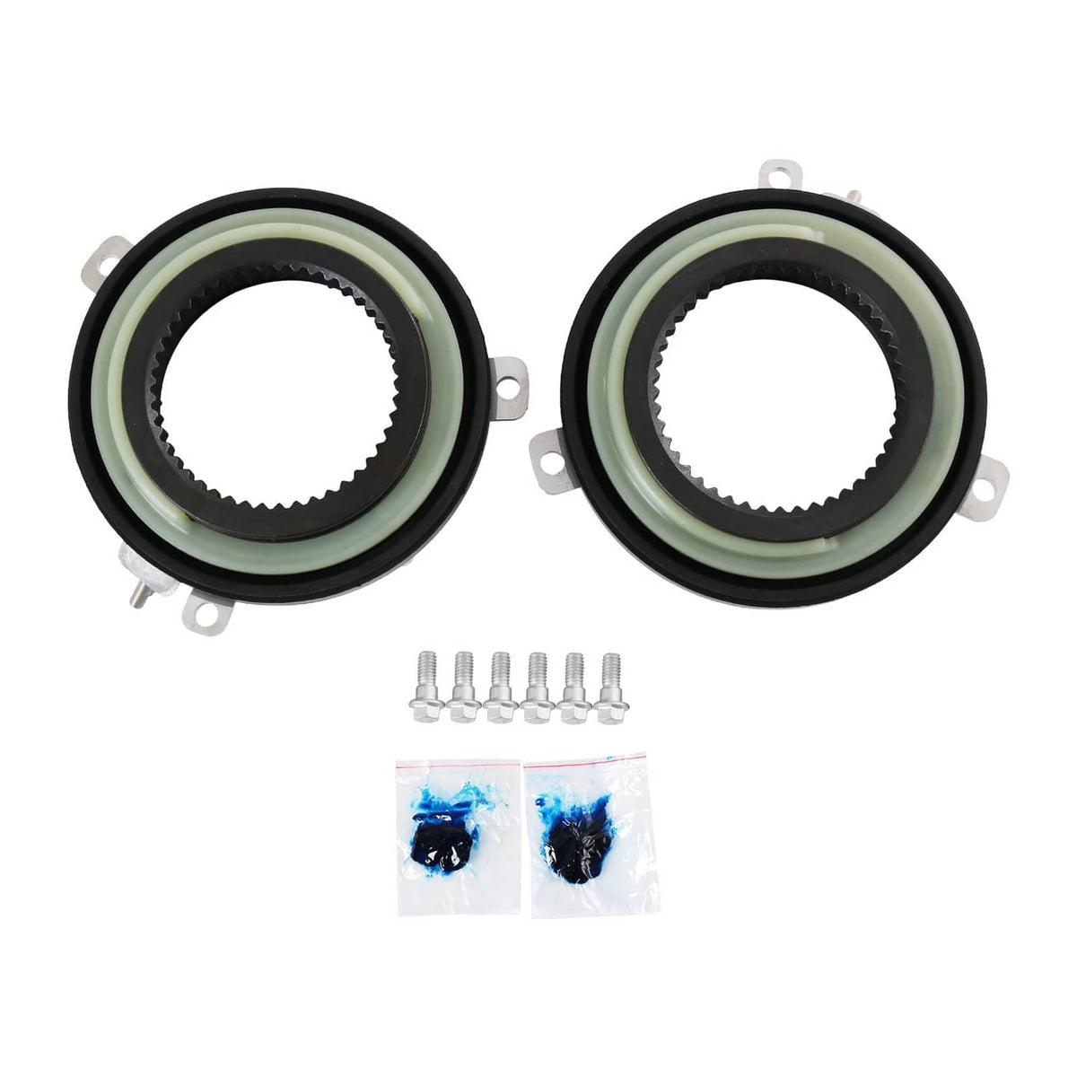 4WD automatic locking hub axle actuators, two units with bolts and mounting pieces
