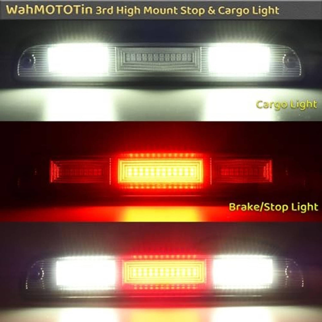 LED high mount stop and cargo light showing white and red illumination