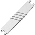 Baseball pitching rubber strip with embedded metal spikes, light gray, long 6x24 size