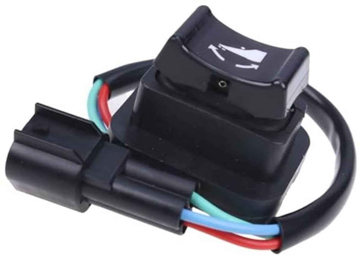 Black trim tilt switch module with front housing and wiring harness