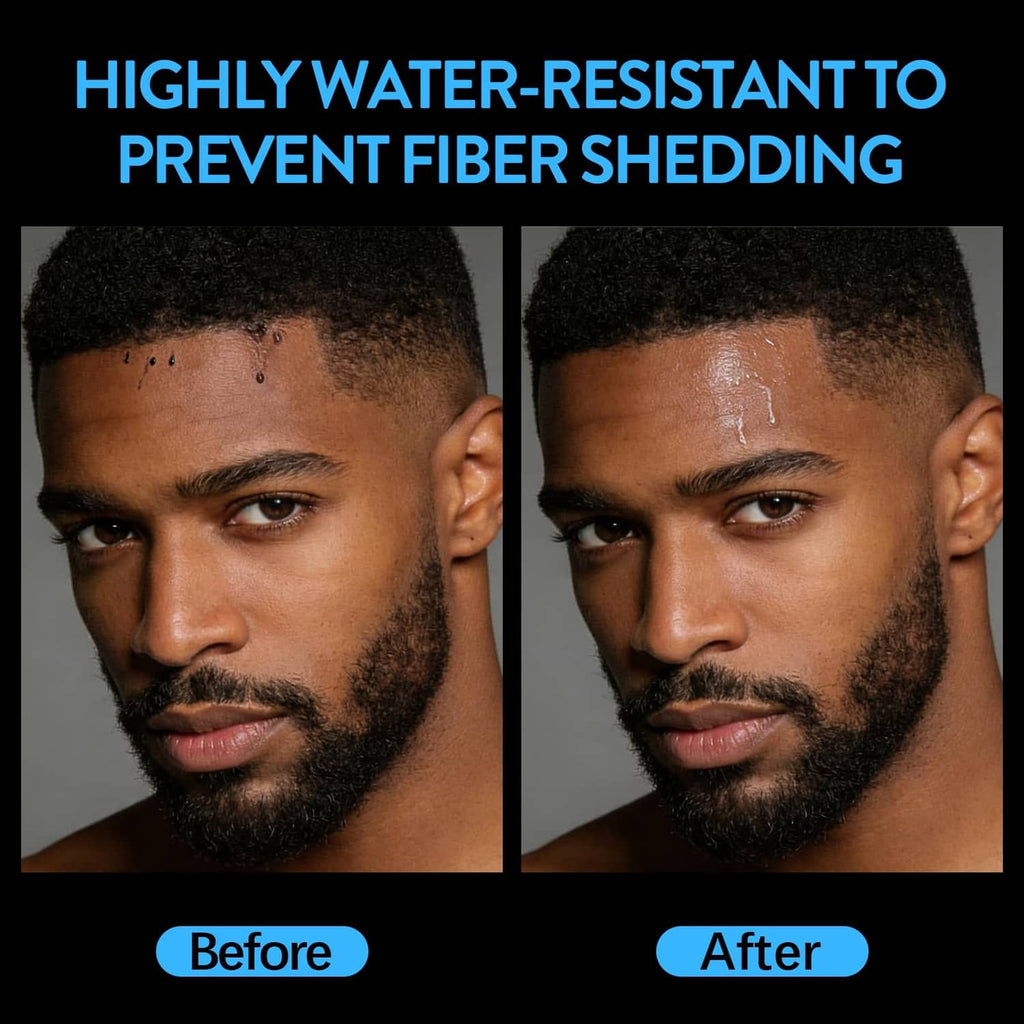 RivetOak Hair Fiber Water Resistant Spray for Men, 4 Fl Oz (Pack of 1), Transparent
