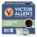Victor Allen's Hawaiian Blend coffee cups box, 80 count, medium roast