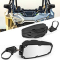 UTV side mirror set with black convex mirror and mounting clamp bracket