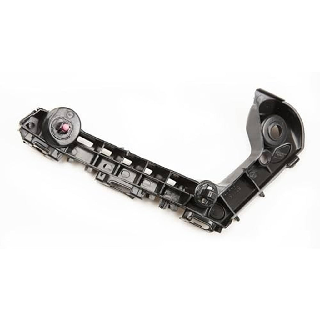 Front bumper support bracket retainer, black plastic with pink insert and rectangular rail grid
