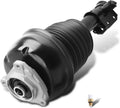 Front air suspension strut assembly with black bellows and metal mounting bracket