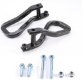 Black front tow recovery hook set with two U-shaped hooks and mounting posts