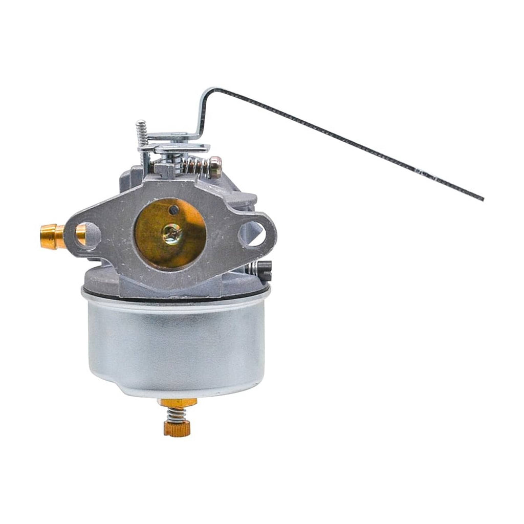 Carburetor with round air intake, gold bowl port, and metal adjustment lever