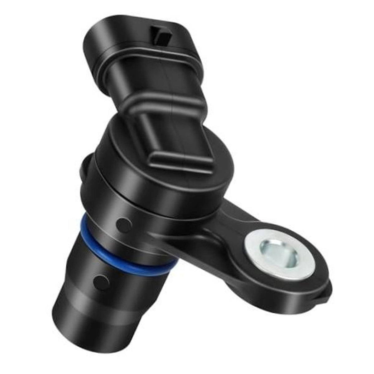 Camshaft position sensor with blue sealing ring and metal mounting bracket
