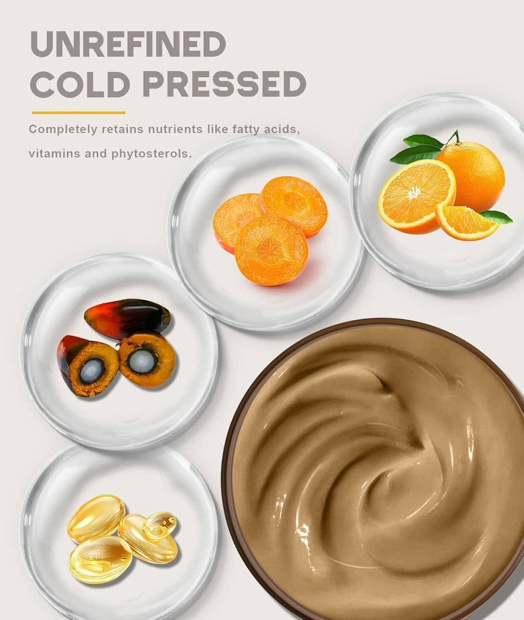 Unrefined cold-pressed batana oil samples in clear dishes, amber paste