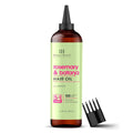 Botanic Hearth rosemary & batana hair oil bottle with nozzle applicator tips, 6.7 fl oz