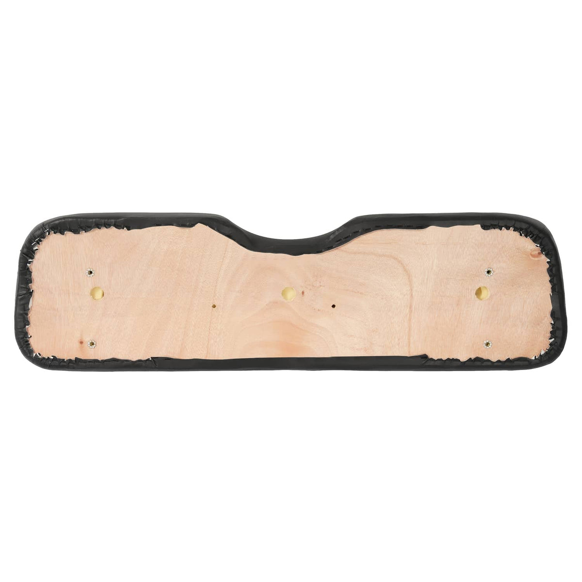 Backrest cushion insert showing light wood panel and black outer fabric border