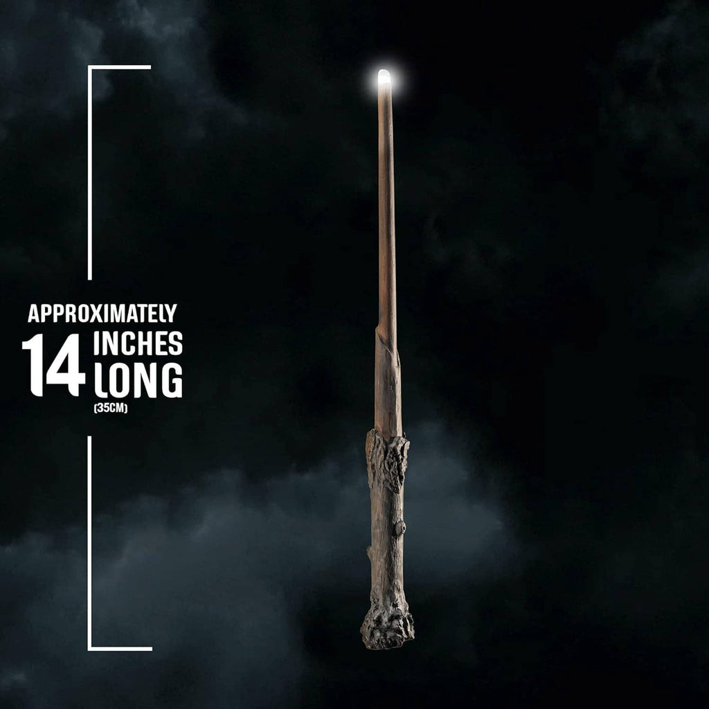 Illuminating wand with glowing tip, upright display; approximately 14 in long