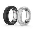 Two-piece ring cover set with black and clear slim bands for Oura Ring 5