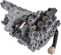 Automatic transmission valve body with solenoids, stepper motor, and wiring connectors