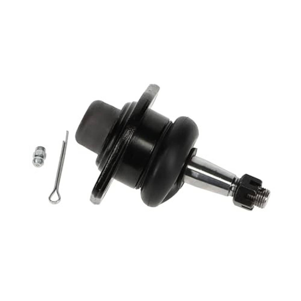 Front upper suspension ball joint, black rubber housing with threaded end