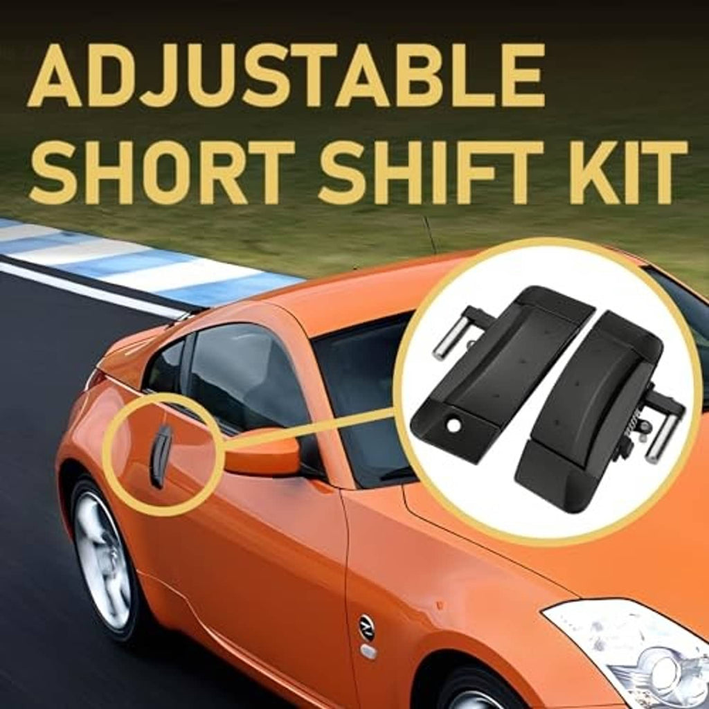 Black exterior door handle set with mounting hardware, highlighted on car