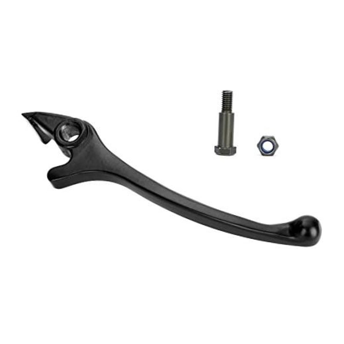 Right black disc brake lever with mounting bolt and hex nut included