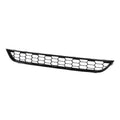 Front bumper grille insert with black hexagon mesh honeycomb pattern