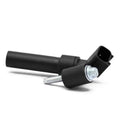 Black crankshaft position sensor with two-wire electrical connector and mounting screw