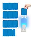 Blue replacement refill cartridges for stem flying insect light trap, multiple cards set