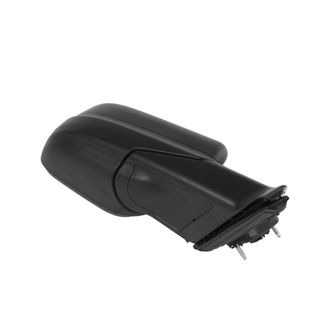 Textured black mirror back with hinge/fold joint detail and mounting bracket