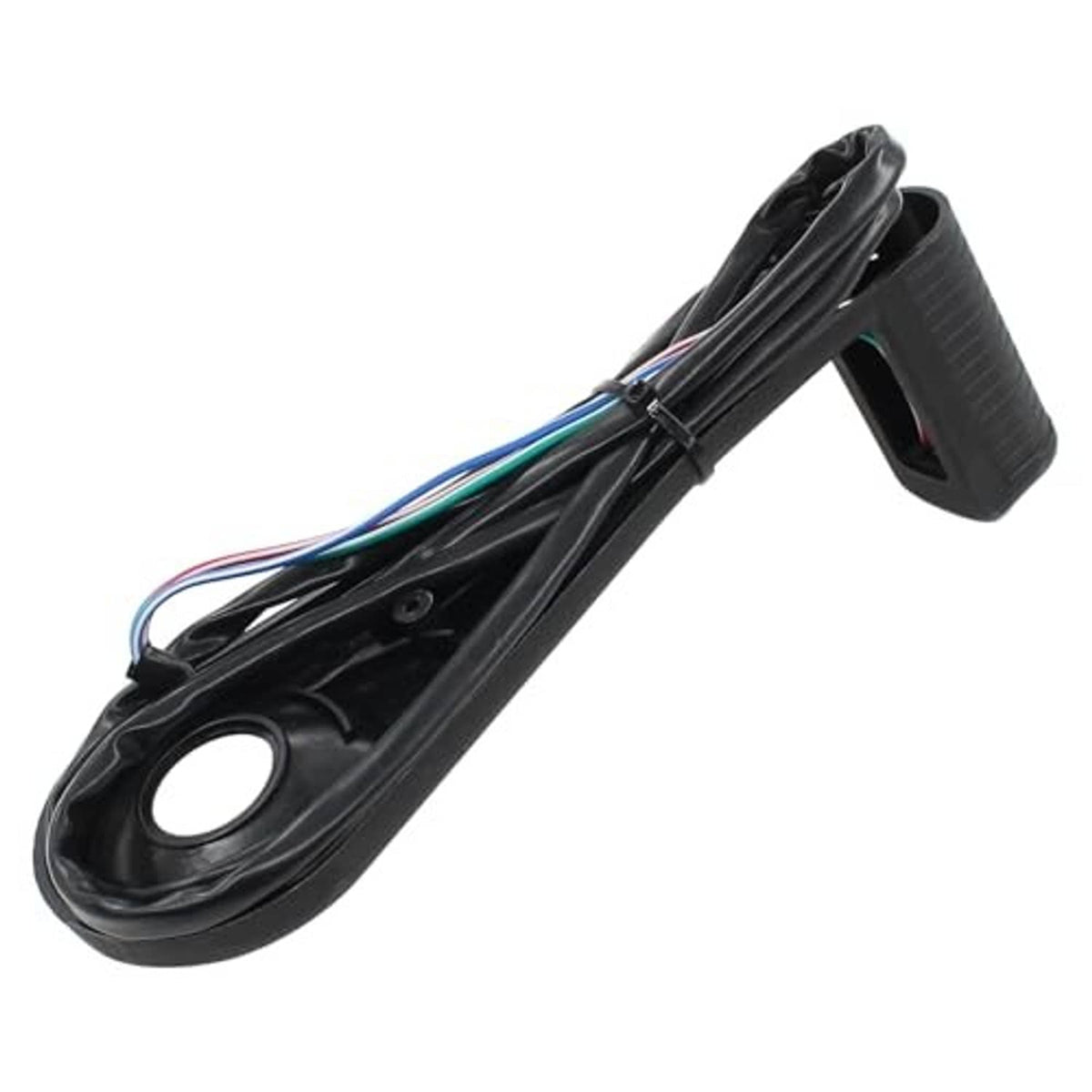 Black trim tilt switch control lever with multi-color wire harness