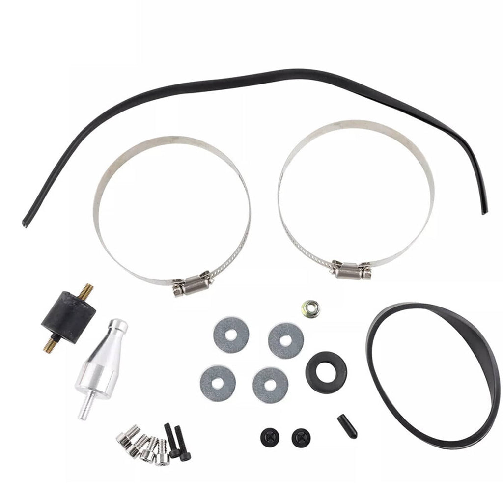 Cold air intake kit accessory set with hoses, clamps, and small mounting fittings