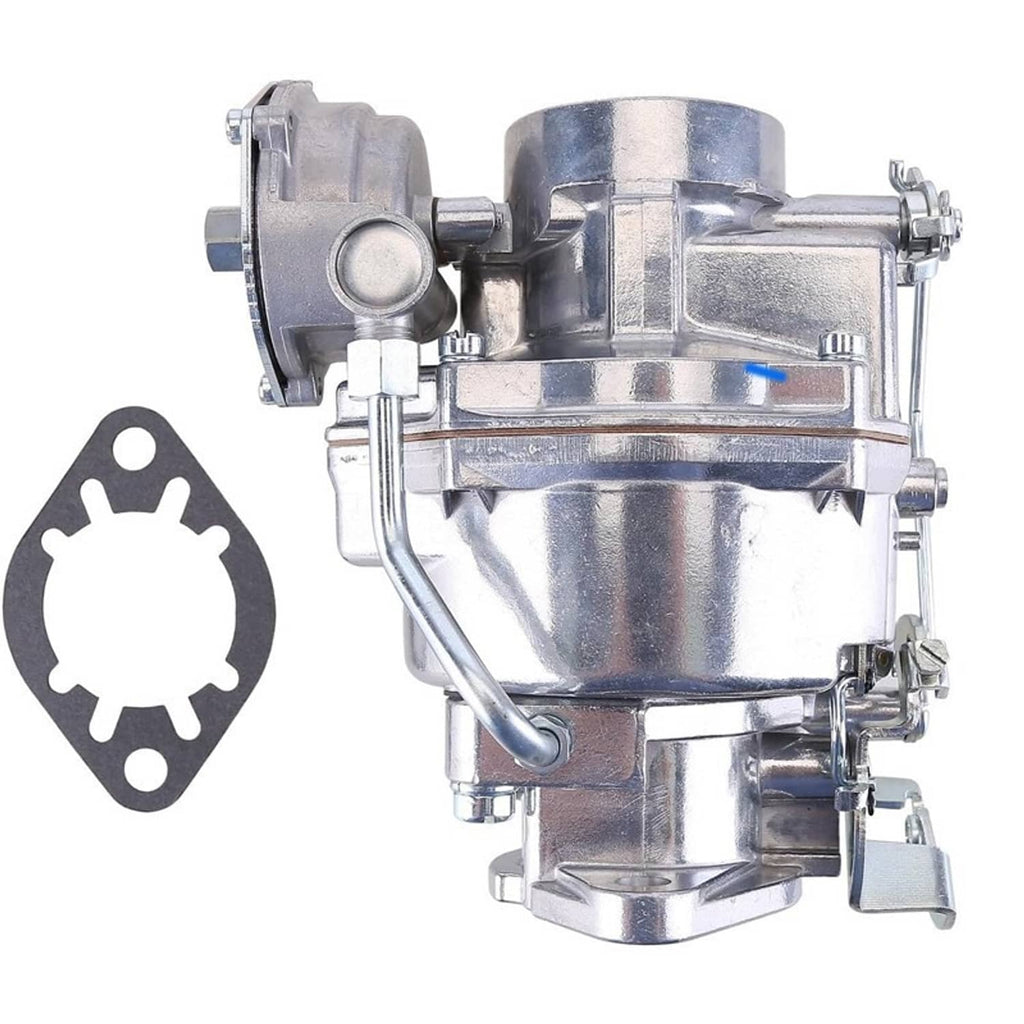 1-barrel carburetor body with linkage, air intake opening, and mounting gasket