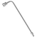 90-degree curved pressure washer wand extension with two metal connector ends