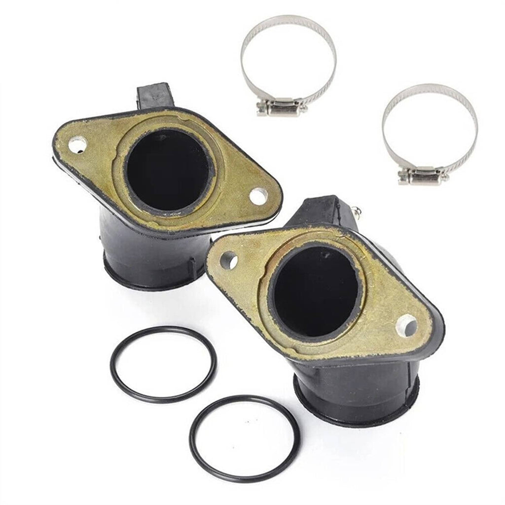 Carburetor rebuild kit: two intake manifolds with clamps, O-rings, and seals