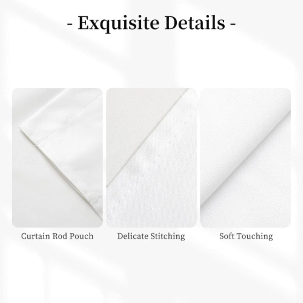 Valance fabric close-up showing rod pocket and delicate stitched edges
