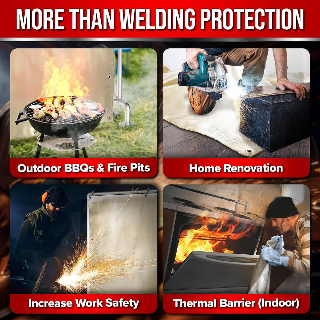Large golden welding blanket sheet for heat protection