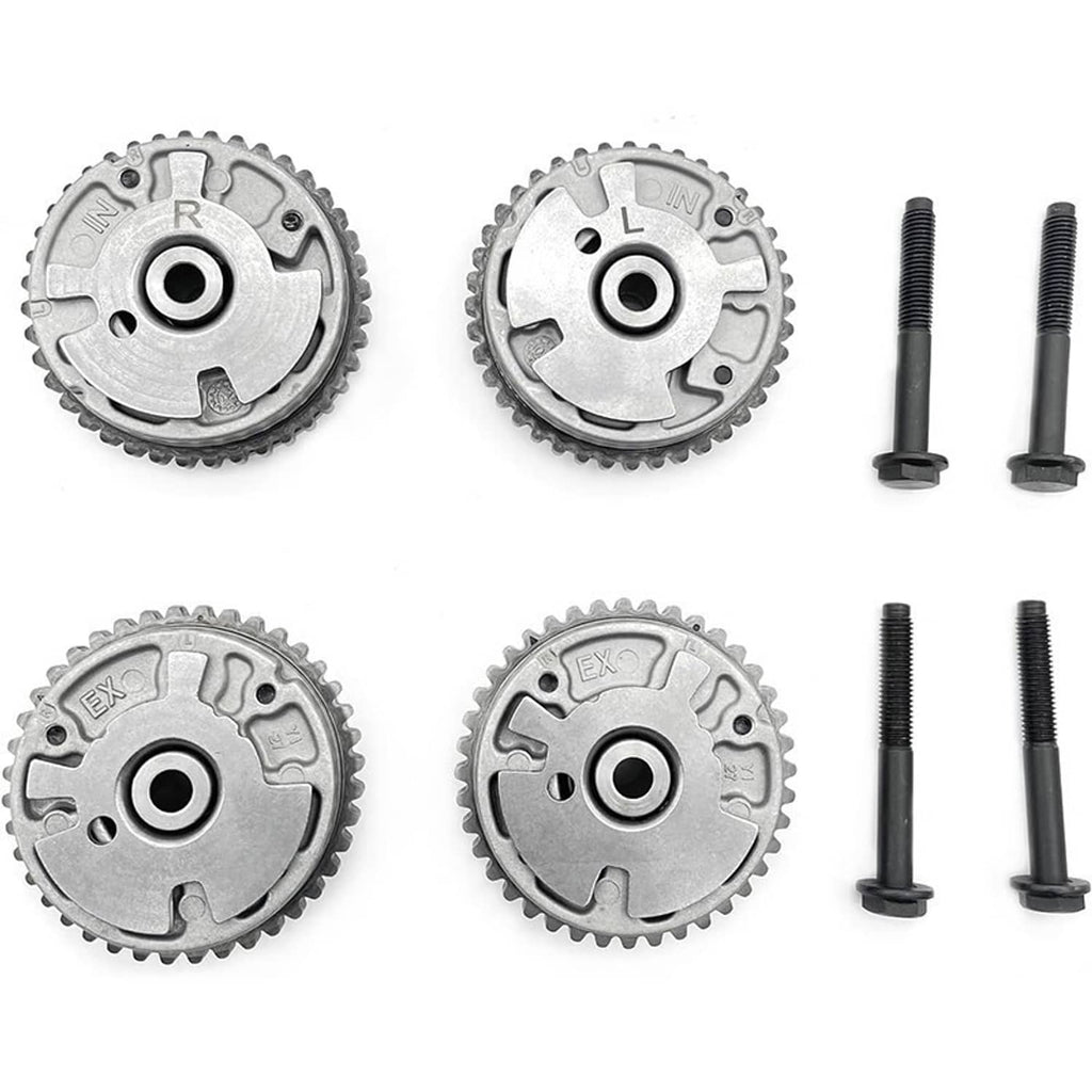 Timing chain kit cam phaser gears with mounting bolts