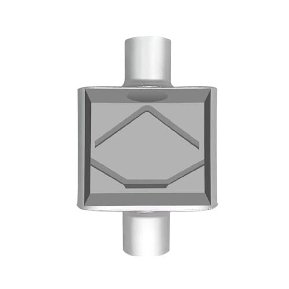 Silver muffler end cap with internal reinforced air outlet structure