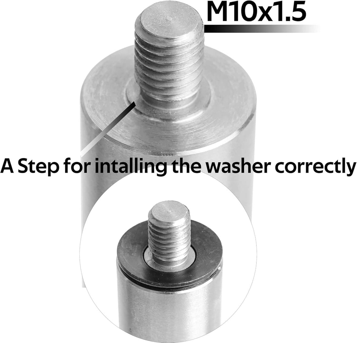 Lathe tool rest with M10x1.5 threaded mounting stud and metal post