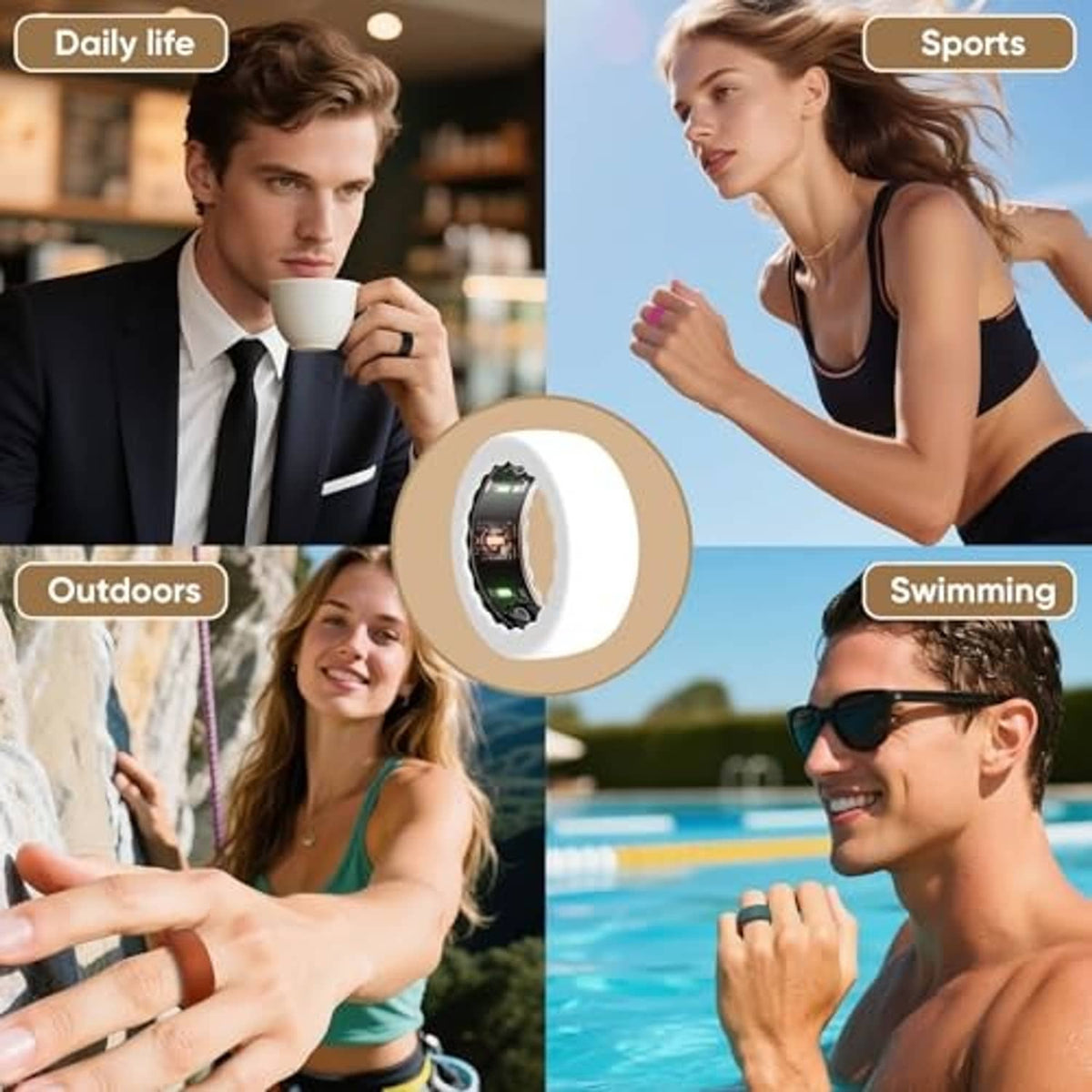 Ultra-thin silicone ring covers for daily life, sports, outdoors, and swimming protection