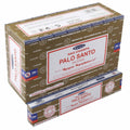 Palo Santo incense sticks box, Satya brand, 12-pack, cardboard package