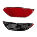 Red rear bumper reflector lens with black inner housing, replacement piece
