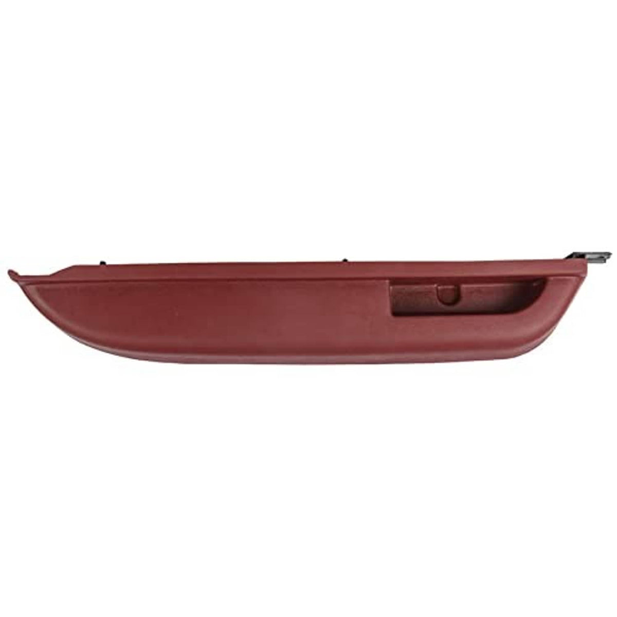 Red front driver side door armrest replacement with recessed handle slot