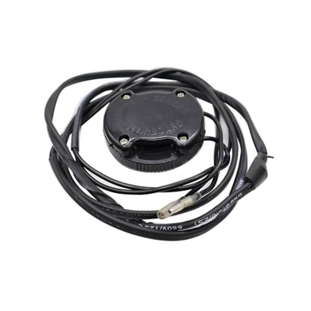 Tilt/trim sender limit kit round black sensor cap with four screw points and cable leads