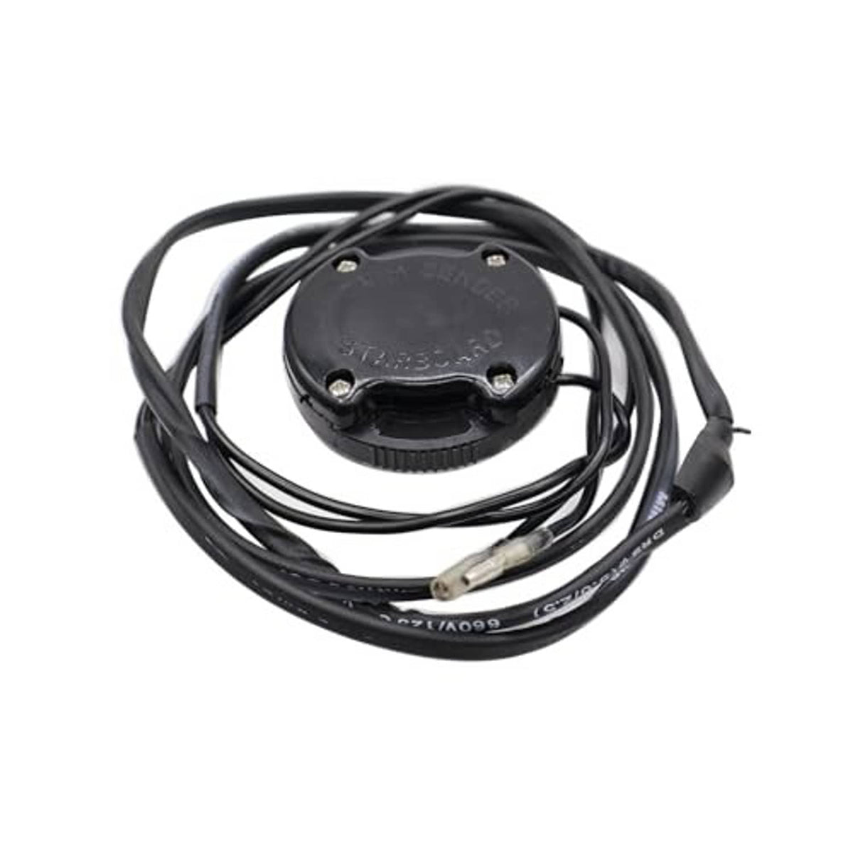 Tilt/trim sender limit kit round black sensor cap with four screw points and cable leads