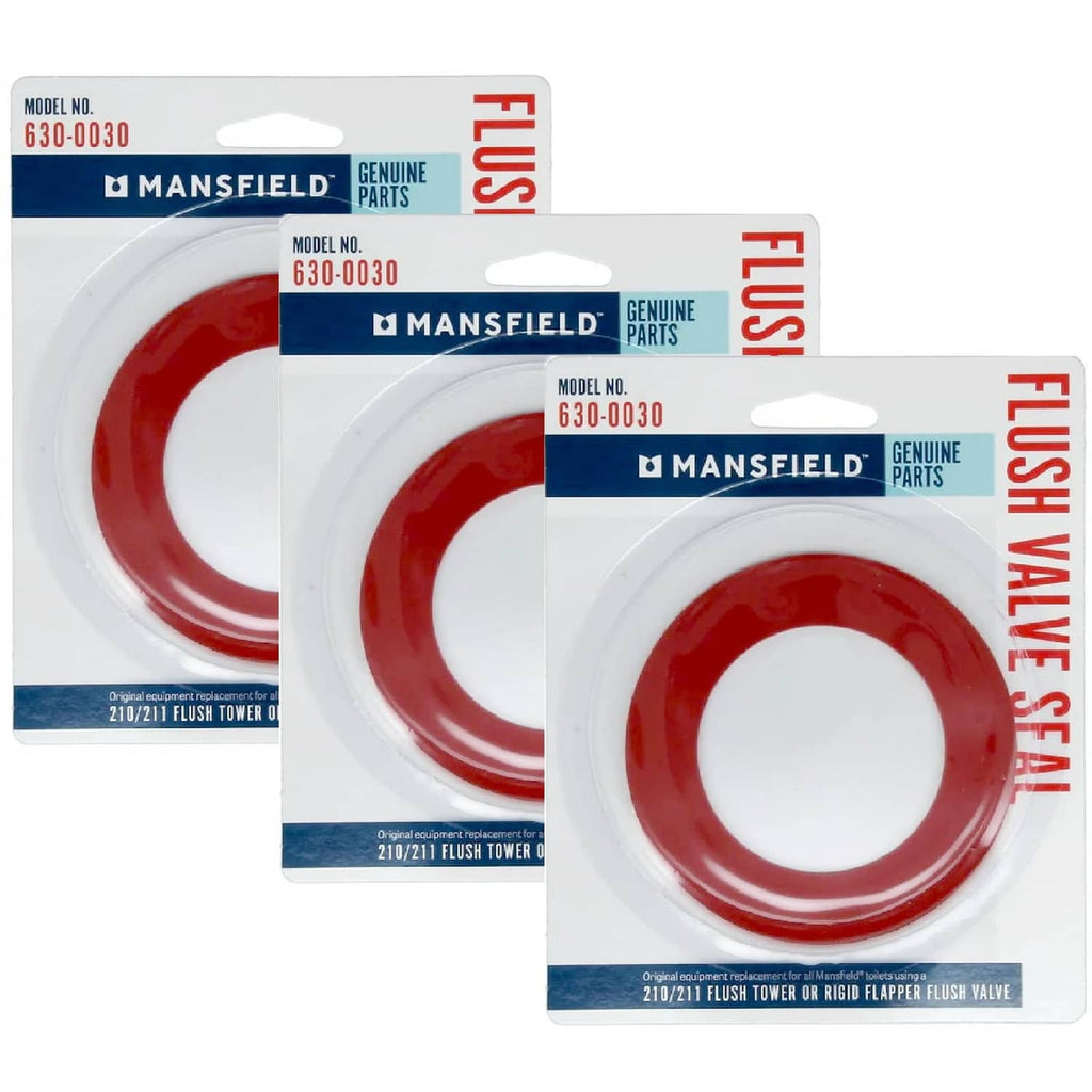 Red flush valve seal gasket ring with white center hole