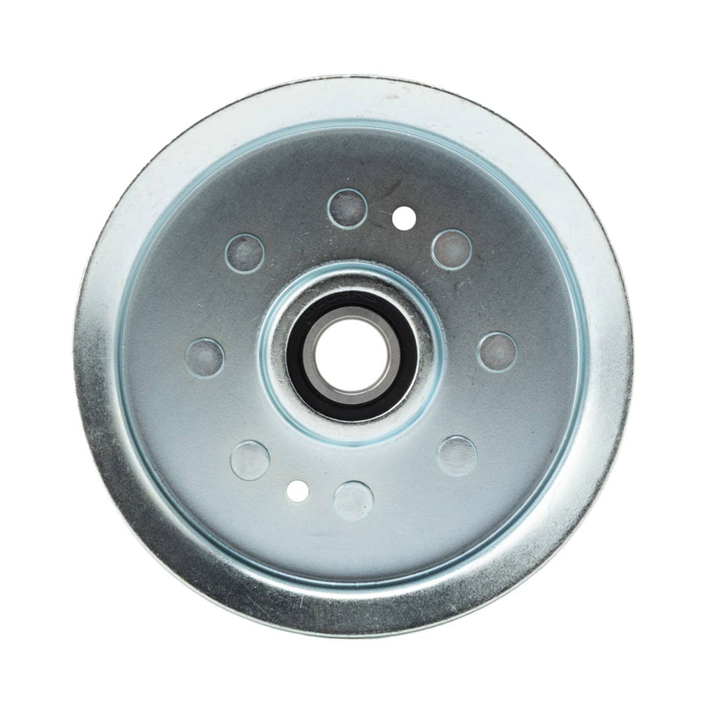 Galvanized pulley wheel with bearing center and mounting holes