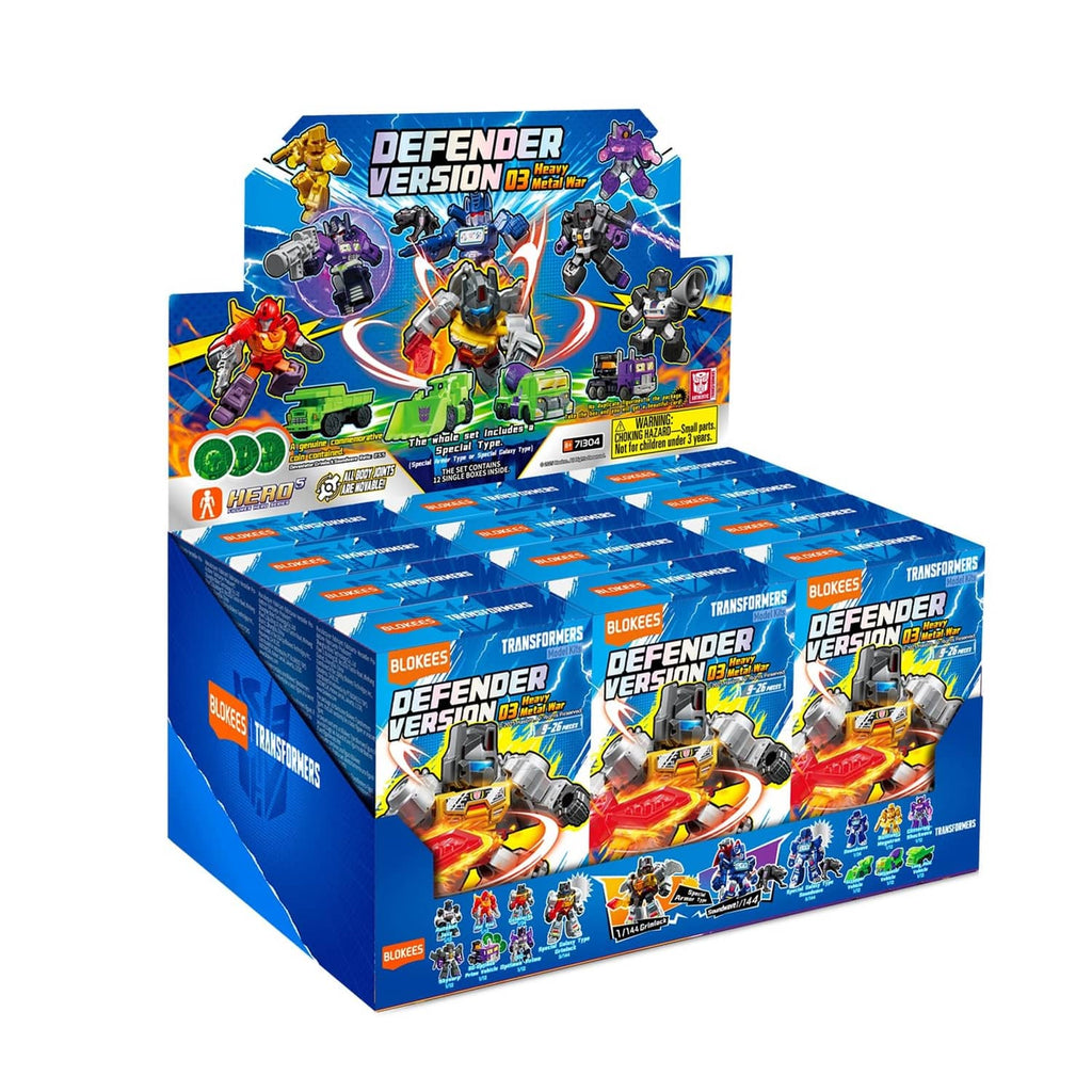 BLOKEES Transformers Defender Version 103 pocket set in blue display box