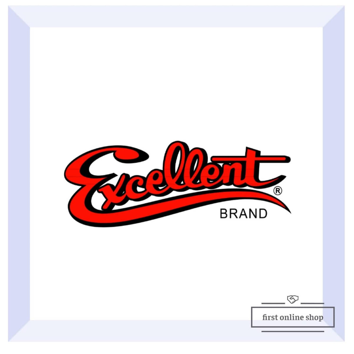 Excellent brand logo on white background