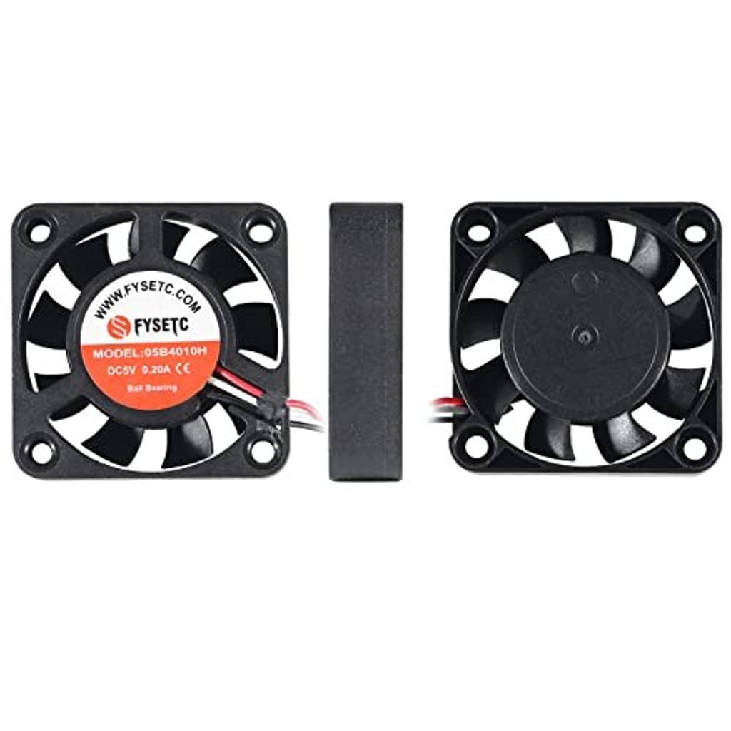 Dual cooling fan pair with black mounting frames and center mounting block