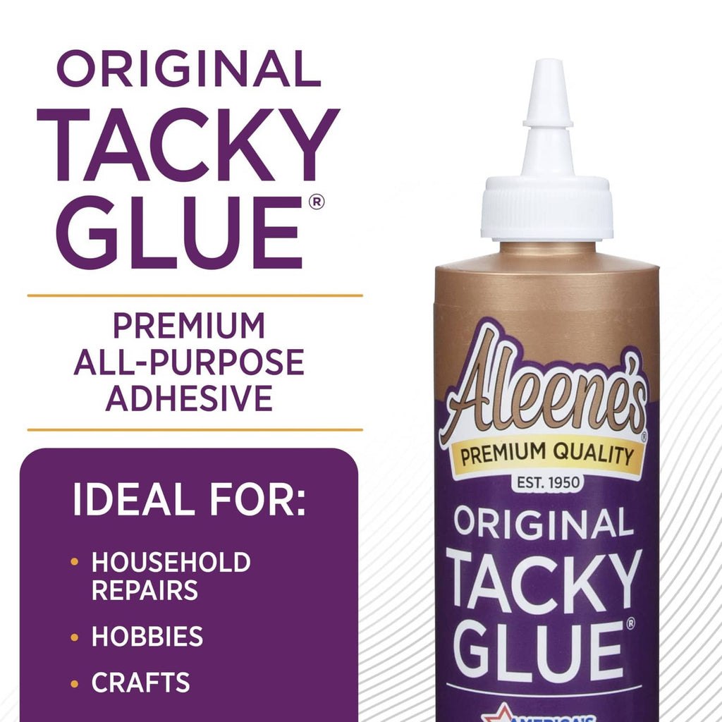 Aleene's Original Tacky Glue bottle with nozzle, premium all-purpose adhesive